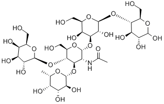乳-N-岩藻五糖 Ⅲ, 25541-09-7, 结构式