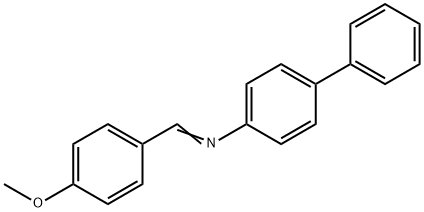 p-甲氧基苄烯-p-联苯胺, 25543-63-9, 结构式