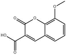 8-甲氧基-2-氧代-2H-色烯-3-羧酸, 2555-20-6, 结构式