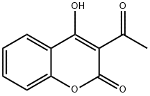 3-acetyl-4-hydroxy-2-benzopyrone Struktur