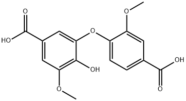 VANILLIC ACID, 5-(4-CARBOXY-2-METHOXYPHENOXY)- Struktur