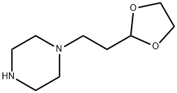2-[2-(ピペラジン-1-イル)-エチル]-1,3-ジオキソラン 化学構造式