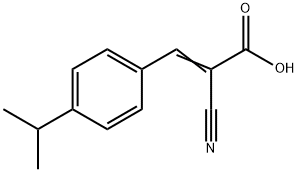 2-氰基-3-[4-(丙-2-基)苯基]丙-2-烯酸, 25554-21-6, 结构式