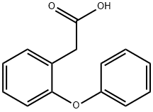 2-フェノキシフェニル酢酸 化学構造式