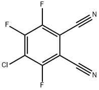 1,2-Benzenedicarbonitrile, 4-chloro-3,5,6-trifluoro- 化学構造式