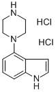 4-ピペラジノインドール二塩酸塩 化学構造式