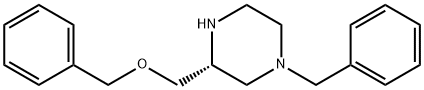 (R)-N4-Benzyl-2-(benzyloxymethyl)piperazine 化学構造式