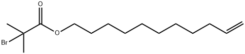 2-溴代异丁酸-10-十一碳烯基酯, 255727-66-3, 结构式