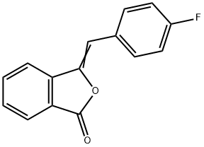 3-[(4-氟苯基)亚甲基]苯酞, 2558-18-1, 结构式