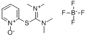 N,N,N',N'-テトラメチル-S-(1-オキシド-2-ピリジル)チオウロニウムテトラフルオロボラート 化学構造式
