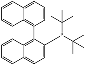 2-(ジ-TERT-ブチルホスフィノ)-1,1′-ビナフチル 化学構造式