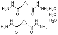 CYCLOPROPANE-1,2-DICARBOHYDRAZIDE 1.5 HYDRATE Structure