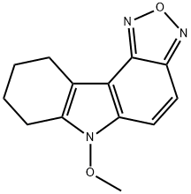 6-METHOXY-7,8,9,10-TETRAHYDRO-6H-[1,2,5]OXADIAZOLO[3,4-C]CARBAZOLE Structure