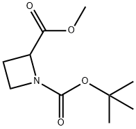 N-BOC-2-氮杂环丁基甲酸甲酯, 255882-72-5, 结构式