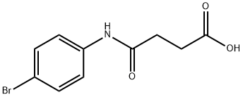 4-[(4-ブロモフェニル)アミノ]-4-オキソブタン酸 化学構造式