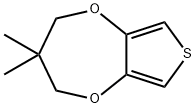 3,3-ジメチル-3,4-ジヒドロ-2H-チエノ[3,4-b][1,4]ジオキセピン 化学構造式