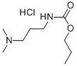 [3-(ジメチルアミノ)プロピル]カルバミン酸プロピル·塩酸塩 化学構造式