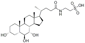 タウロ-α-ムリコール酸 化学構造式