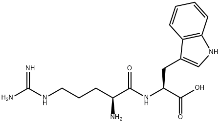 Nα-L-アルギニル-L-トリプトファン 化学構造式