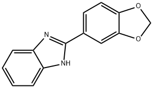 2-[3,4-(METHYLENEDIOXY)PHENYL]-BENZIMIDAZOLE 化学構造式