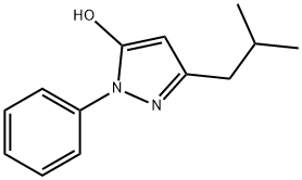 2,4-DIHYDRO-5-(2-METHYLPROPYL)-2-PHENYL-3H-PYRAZOL-3-ONE Structure