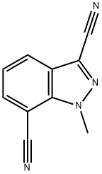 1H-INDAZOLE-3,7-DICARBONITRILE, 1-METHYL-|3,7-二氰基-1-甲基-1H-吲唑