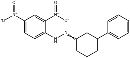 3-Phenylcyclohexanone 2,4-dinitrophenyl hydrazone Struktur