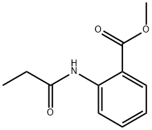 methyl 2-[(1-oxopropyl)amino]benzoate Structure