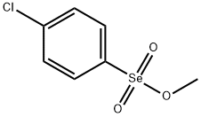 p-Chlorobenzeneselenonic acid methyl ester 结构式