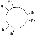 Hexabromocyclododecane Struktur