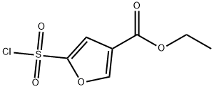 ETHYL 5-(CHLOROSULFONYL)-3-FUROATE Struktur