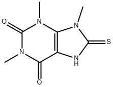 1,3,9-Trimethyl-8-thioxo-8,9-dihydro-7H-purine-2,6(1H,3H)-dione Structure