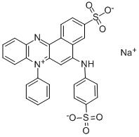 Hydrogen-7-phenylsulfonato-5-[(4-sulfonatophenyl)aminobenzo[a]phenazinium, Natriumsalz
