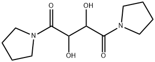 Pyrrolidine, 1,1'-(2,3-dihydroxy-1,4-dioxo-1,4-butanediyl)bis- Structure