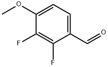 2,3-ジフルオロ-4-メトキシベンズアルデヒド 化学構造式