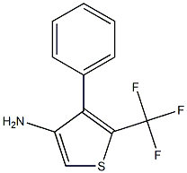 3-氨基-4-苯基-5-(三氟甲基)噻吩 结构式