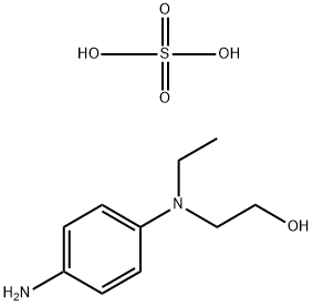 2(2-[(4-アミノフェニル)エチルアミノ]エタノール)・硫酸塩 化学構造式
