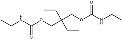 ビス(N-エチルカルバミド酸)2,2-ジエチルトリメチレン 化学構造式