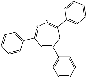 3,5,7-トリフェニル-4H-1,2-ジアゼピン 化学構造式