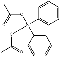 ジフェニルジアセトキシシラン 化学構造式