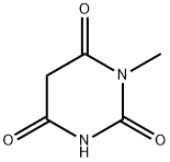 1-メチル-2,4,6(1H,3H,5H)-ピリミジントリオン 化学構造式