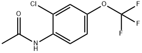 2'-CHLORO-4'-(TRIFLUOROMETHOXY)ACETANILIDE Structure