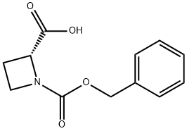 1-苄氧羰基-氮杂环丁烷-2-甲酸 结构式