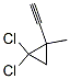 Cyclopropane, 1,1-dichloro-2-ethynyl-2-methyl- (7CI,8CI,9CI) Struktur