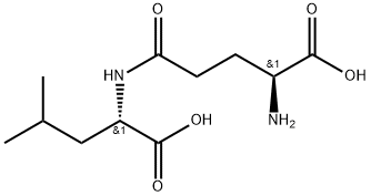 N-L-gamma-Glutamyl-L-leucine 化学構造式