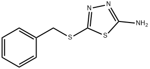 2-苄基硫代-5-氨基-1,3,4-噻二唑,25660-71-3,结构式