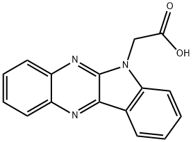 INDOLO[2,3-B]QUINOXALIN-6-YL-ACETIC ACID Struktur