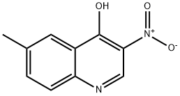 4-HYDROXY-6-METHYL-3-NITROQUINOLINE
 Struktur
