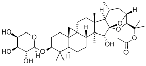 25-O-ACETYLCIMIGENOL 3-O-ALPHA-L-ARABINOSIDE 结构式