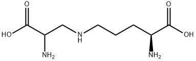 N5-(2-アミノ-2-カルボキシエチル)-L-オルニチン 化学構造式